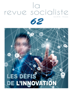 L’article « Innovation et territoires : le visage enviable de la mondialisation » dans la Revue Socialiste n°62 (mai 2016)